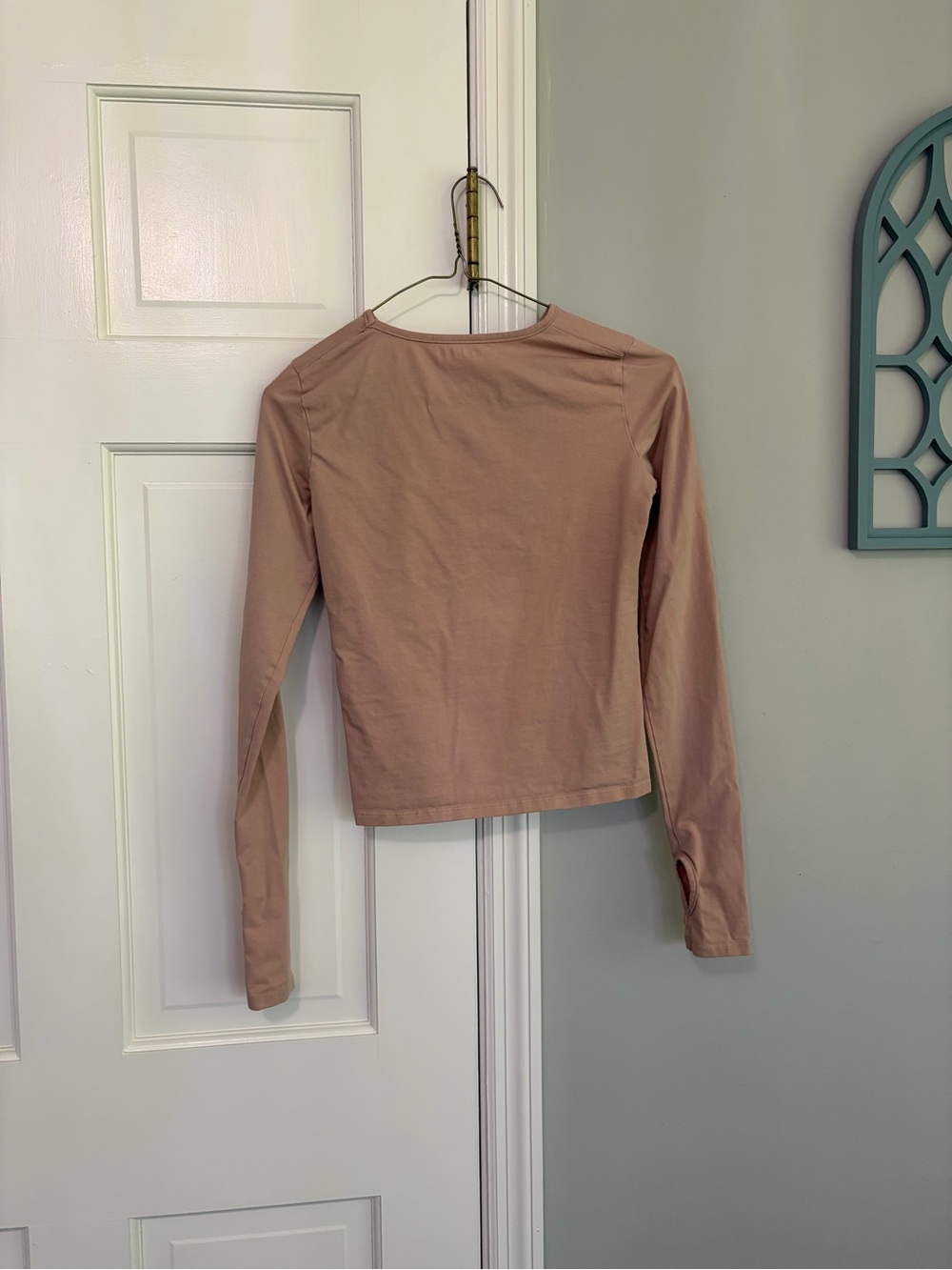 Acorn Long Sleeve Crewneck Top in Mauve - Picture 3 of 5